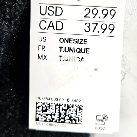 H&M Mohair-Blend  Black Turtleneck Collar One- Size NWT - Picture 4 of 5